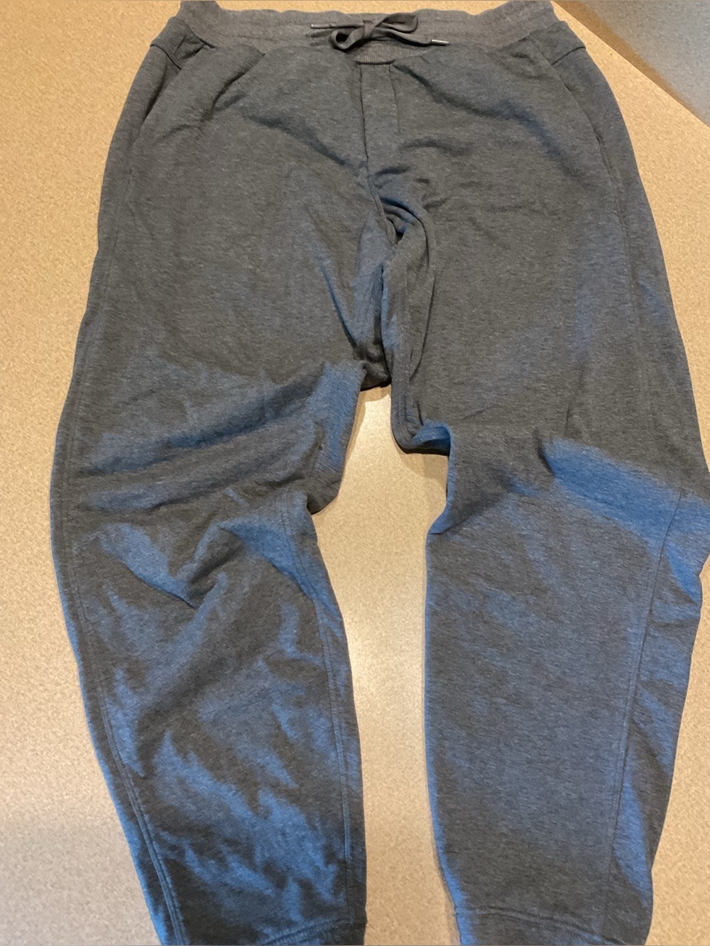 Men's Gray Minky-Lined Jogger Pants